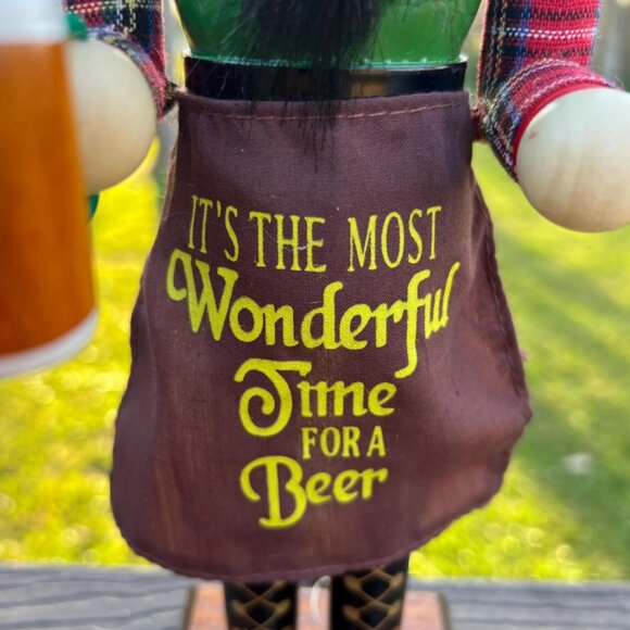 Wonderful Time for Beer Nutcracker St Patrick's Day or Christmas Decoration Gift - Picture 4 of 9